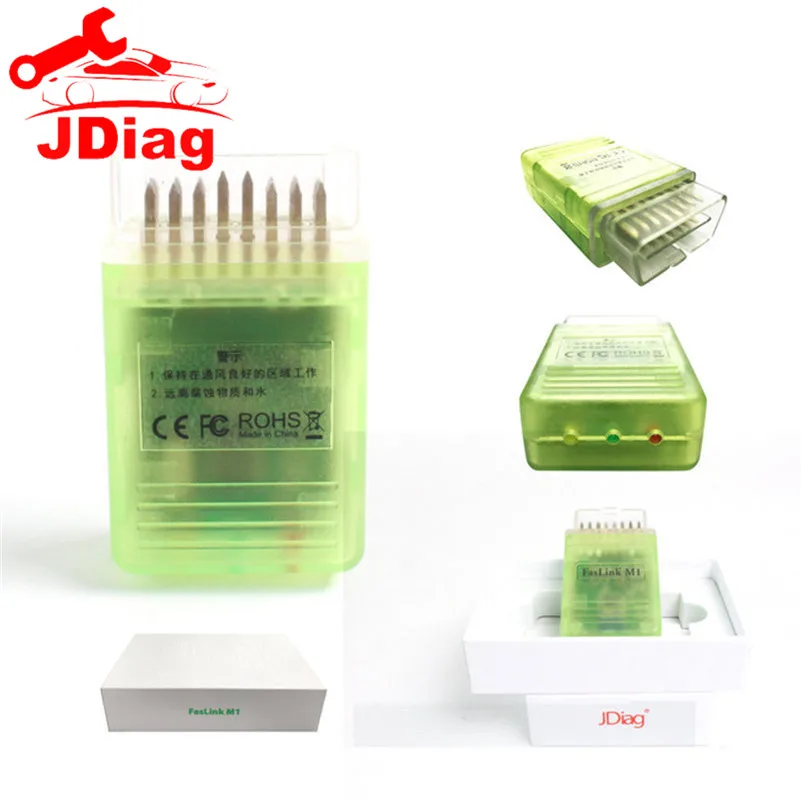 Считыватель кода JDiag Faslink M1 Bluetooth 4 0 OBDII диагностический сканер OBD2 очиститель