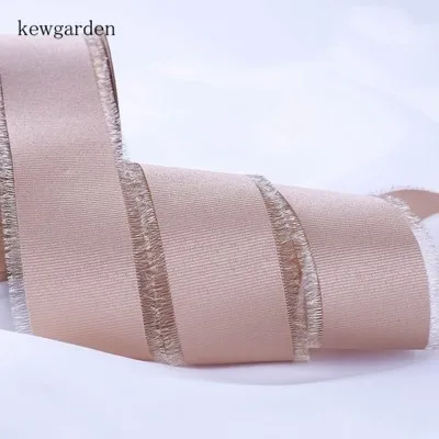 Kewgarden 1," 1" 25 мм 40 мм ворсистая корсажная лента для кромки ленты DIY бант аксессуары атласная лента вручную изготовленная лента упаковка 10 ярдов