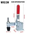 U-образный рычажный зажим, Красная рукоятка, вертикальные инструменты, рычажный зажим, сварочный инструмент, Деревообрабатывающие инструменты, портативный полезный набор