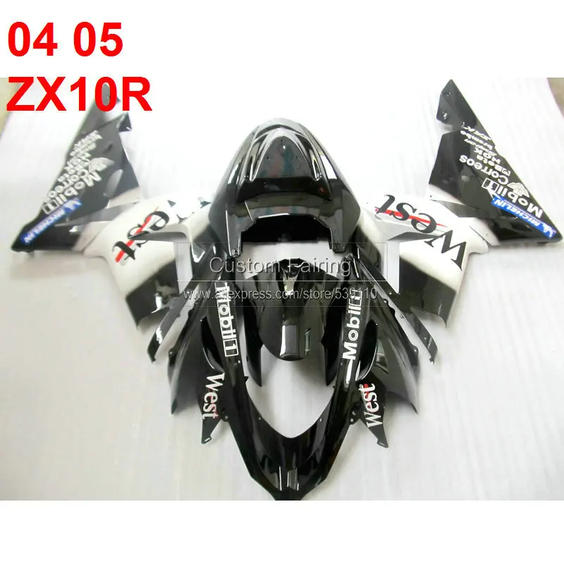 Для Kawasaki Ninja ZX10R 2005 2004 ABS пластиковая наклейка 05 04 комплект обтекателей SF107|Полные