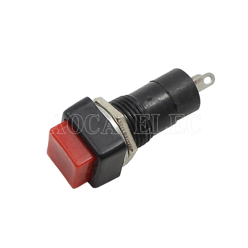 100 шт. встроенный квадратный самоблокирующийся кнопочный переключатель 12 мм