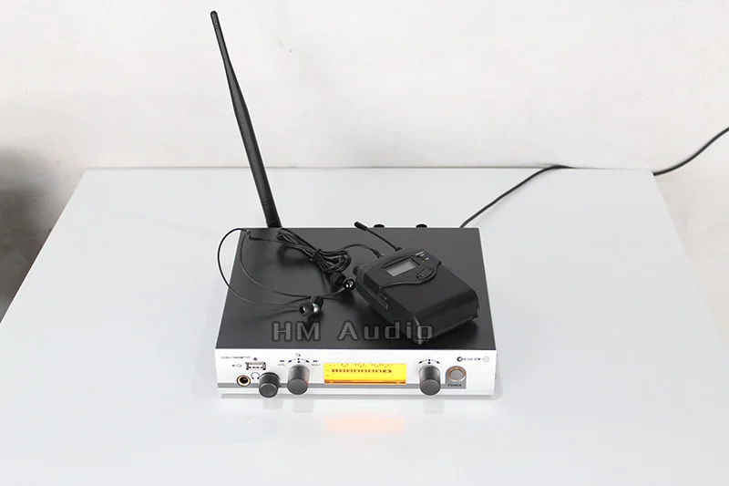 Вкладыши монитор Беспроводной Системы EW300 IEM один контролирующее устройство передатчика Профессиональный для сценического выступления 4-ресиверы