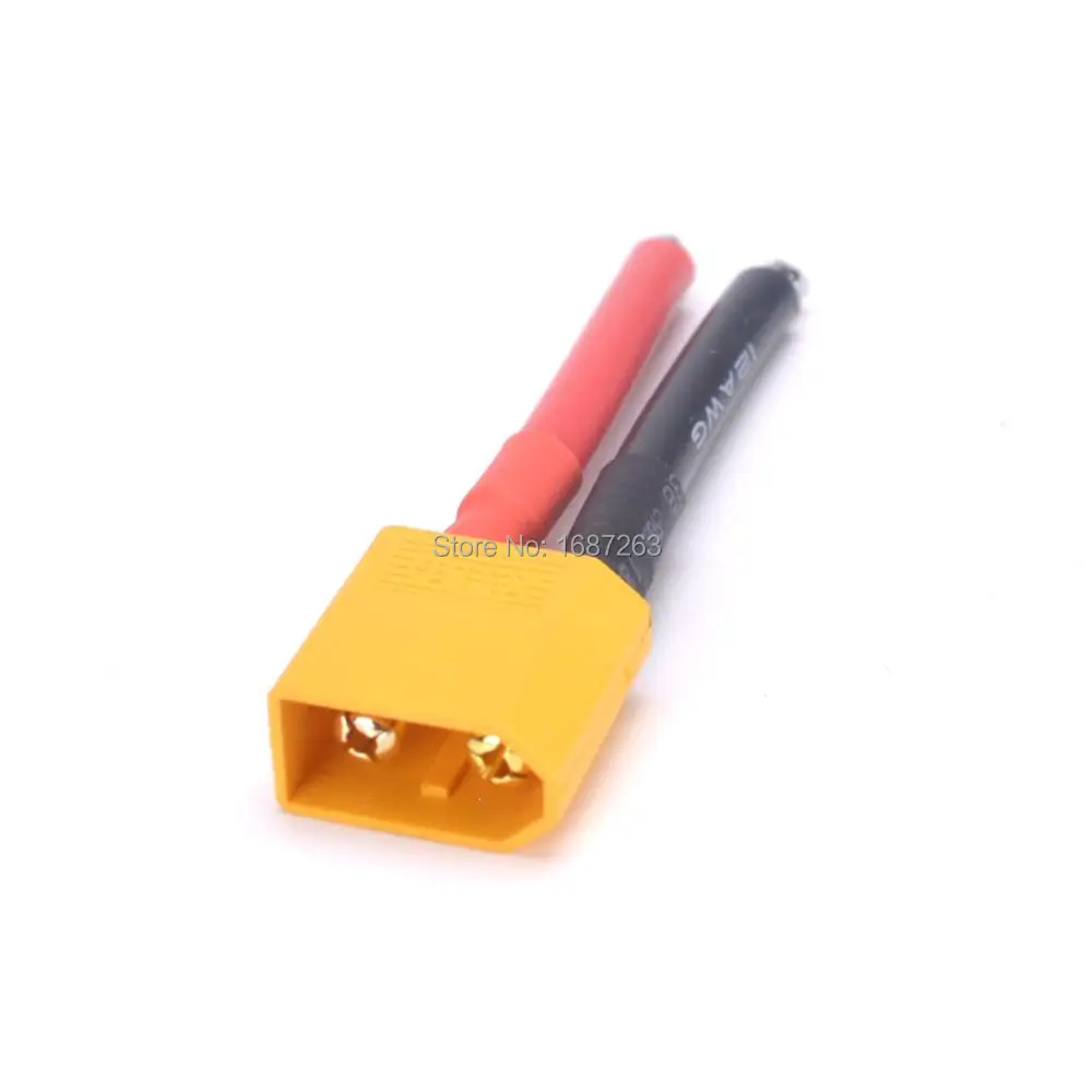 Штекер 12AWG для литий-полимерных аккумуляторов 40 мм 4 см силикагель 1 шт.