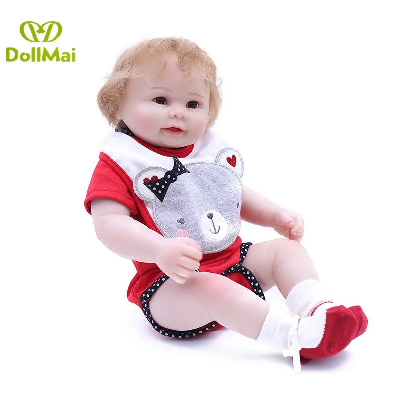 DollMai полностью силиконовые куклы для новорожденных девочек игрушки детей
