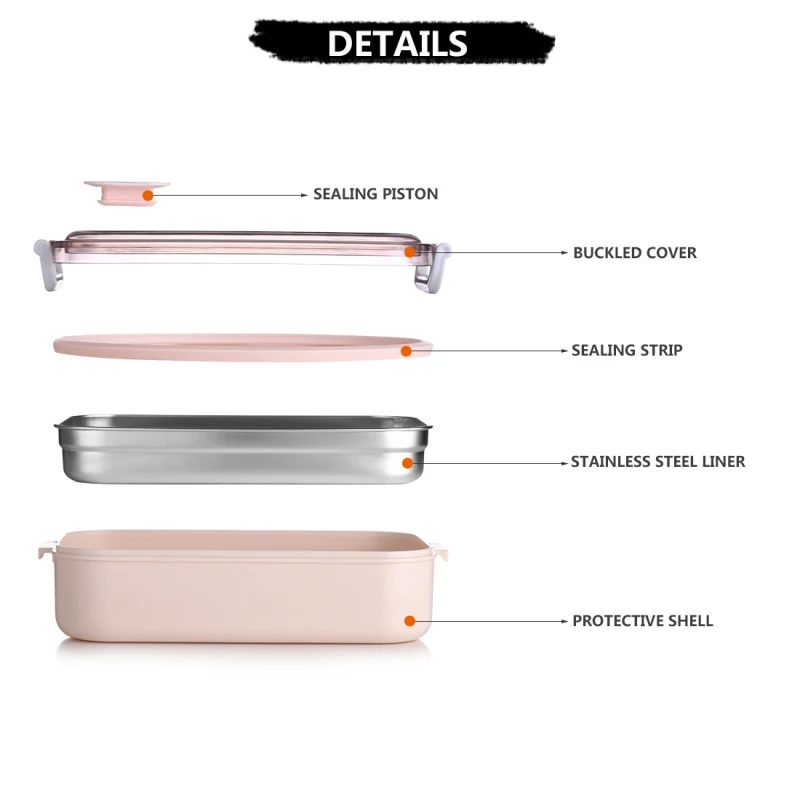 Модный термопищевой контейнер Ланч бокс для детей 700 мл жестяной беспорядка