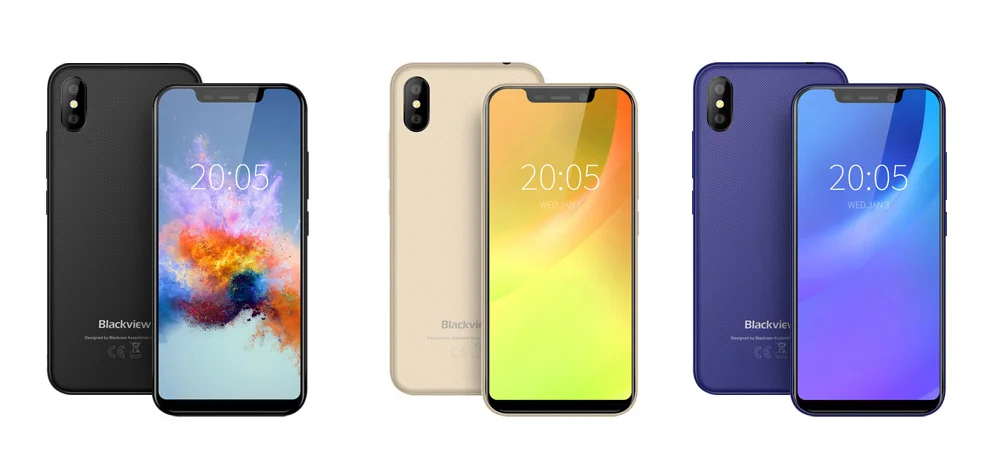 Blackview a30 3g phablet 5 дюймов Android 8 1 MTK6580A четырехъядерный 1. Hz 2 ГБ + 16 Гб 8.0MP 0.3MP камера
