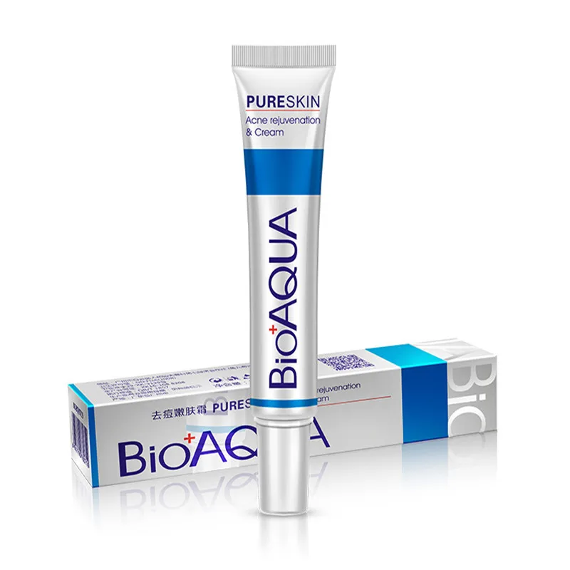 Bioaqua 30 г крем против акне/контроль масла/сужение пор/удаляет рубцы после акне/Уход