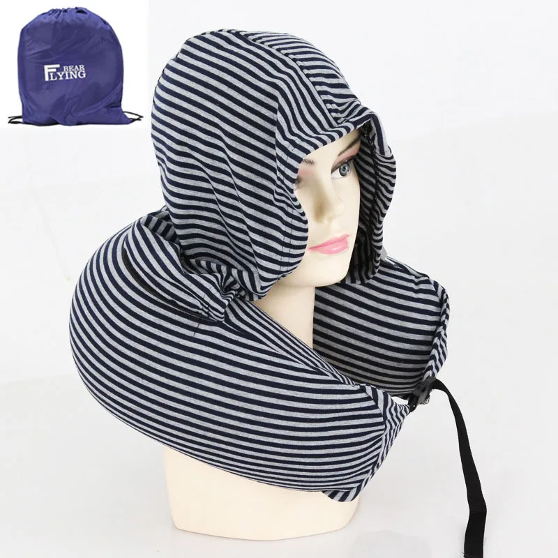 C Navy stripes LXHYSJ полосатая u-образная шапка, подушка для шеи, многофункциональная авиационная Автомобильная подушка для офиса, подушка для шеи, аксессуары для путешествий - Цвет: C Navy stripes