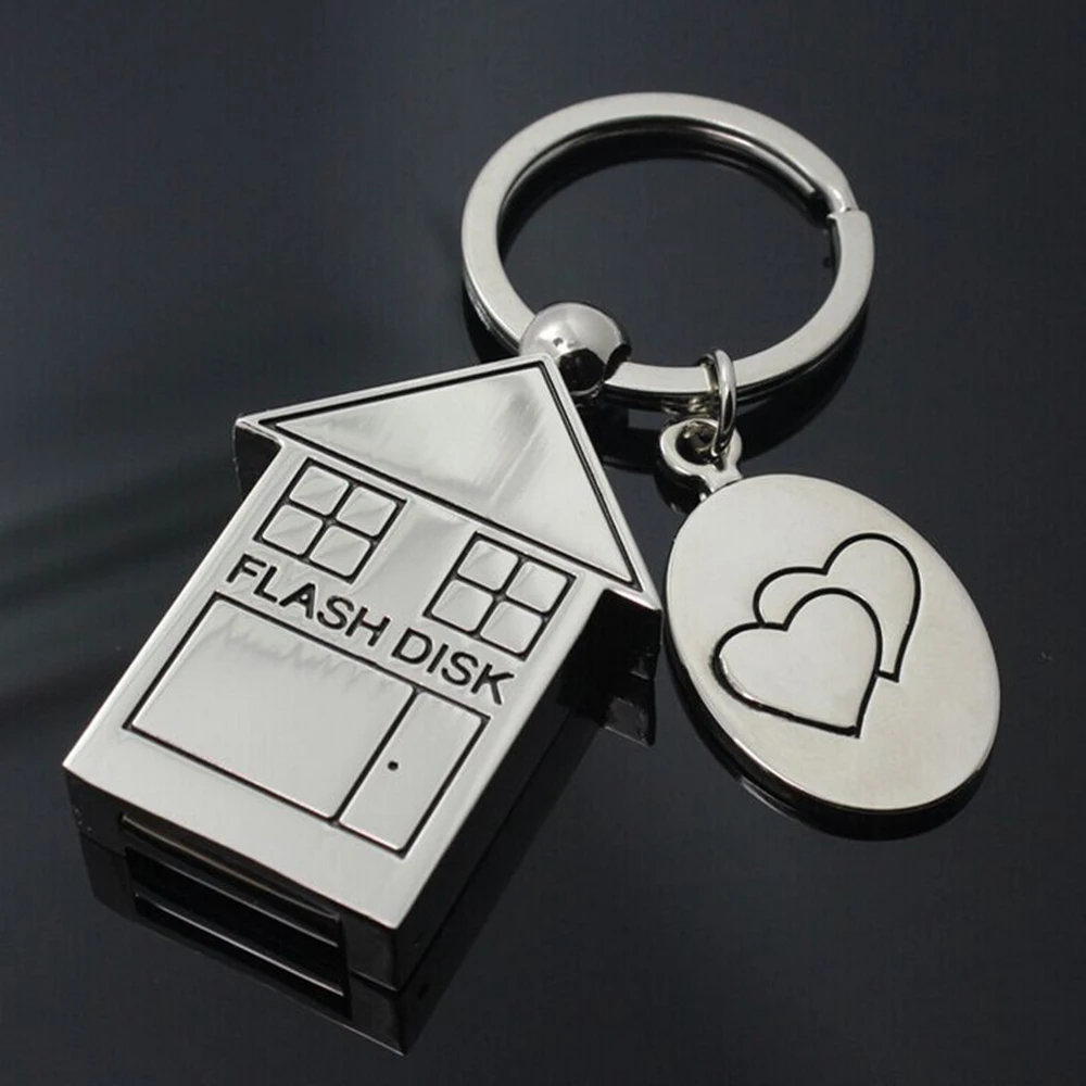 USB флеш накопитель Lovely House умный серебристого цвета 4 ГБ 8 16 32 64 128 ГБ|flash drive|usb flash