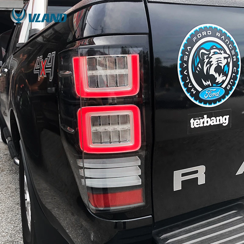 Squential Indictor Копченый светодиодный задний фонарь тормозной светильник для Ford Ranger s