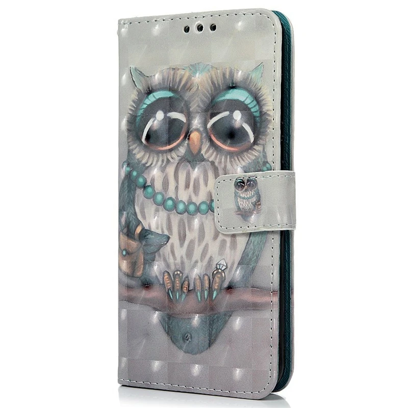 Чехол книжка GrandEver для huawei mate 10 lite чехол из ТПУ сова колокольчик Бабочка 3D цветок