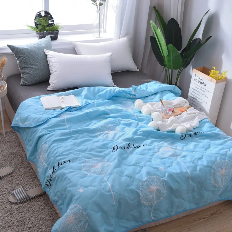 Тонкое одеяло покрывало для кровати мягкое летнее домашний текстиль подходит