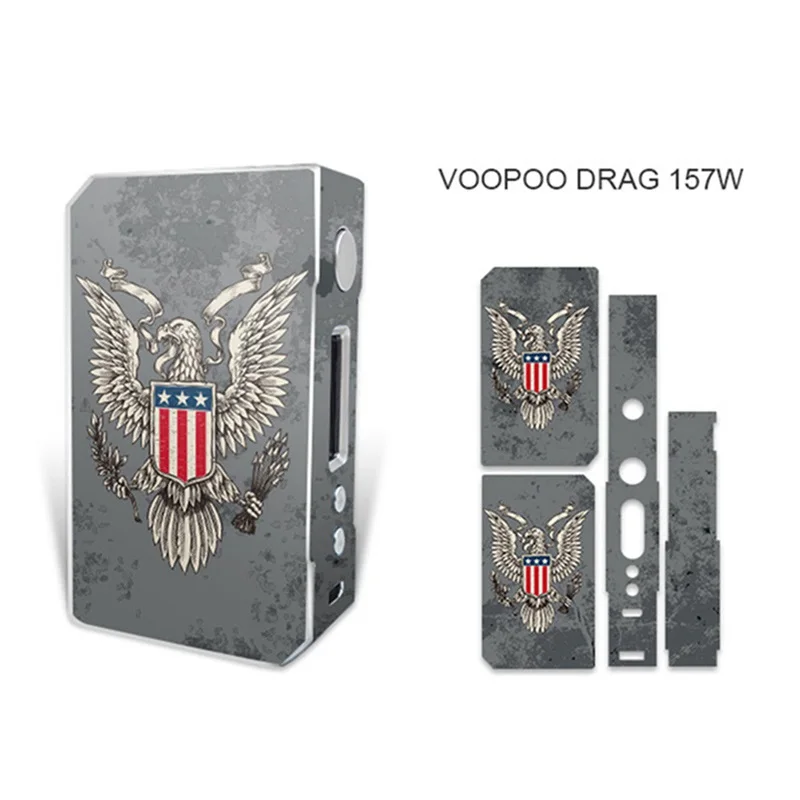 Высокое качество электронная сигарета стикер s для VOOPOO DRAG TC 157W коробка мод кожи наклейка - Цвет: H04