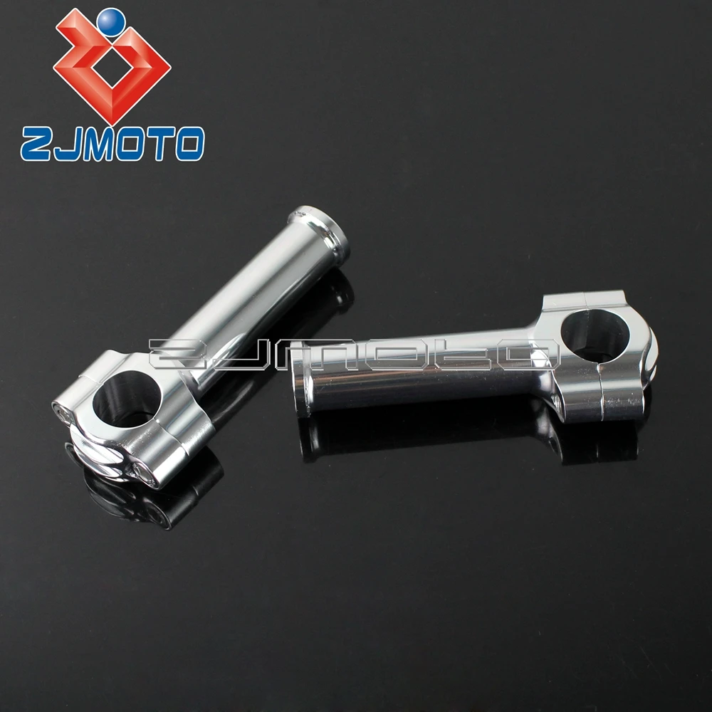 Серебряные мотоциклетные рулевые подъемники 5 дюйма 1 дюйм стержневые зажим для