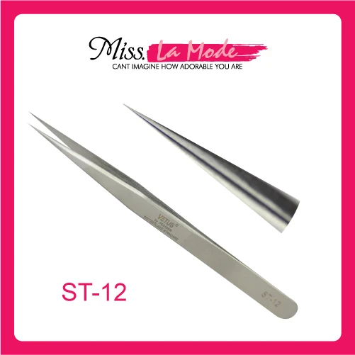 Пинцет VETUS для наращивания ресниц тонкий наконечник легко выбрать|tweezers eyelash|tweezer