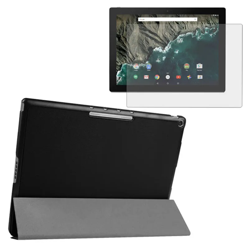 1x прозрачная защита экрана Роскошный ультра тонкий магнитный чехол-книжка с