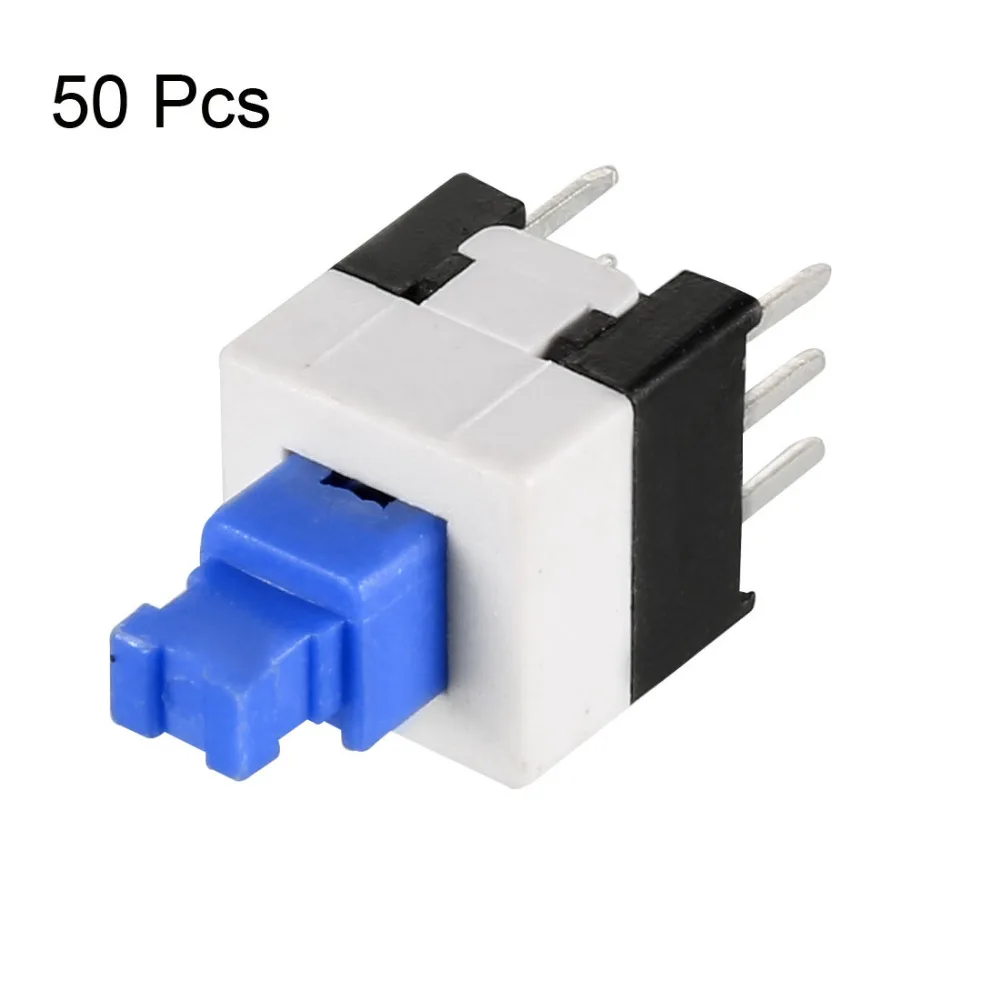 Uxcell 50 шт. 7x7x12 5 мм переключатели PCB DIP монтажный Такт Тактильный кнопочный