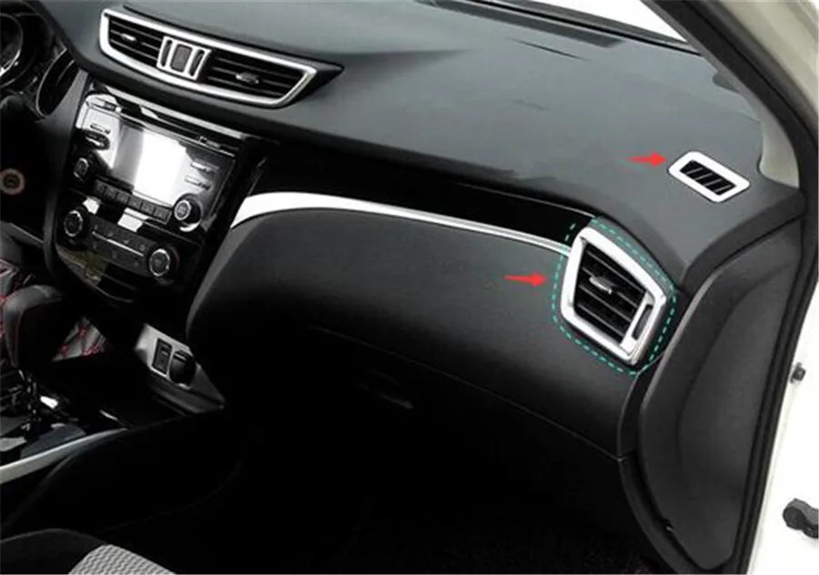 4 шт. наклейки на переднюю панель автомобильной вентиляционной решетки для Nissan