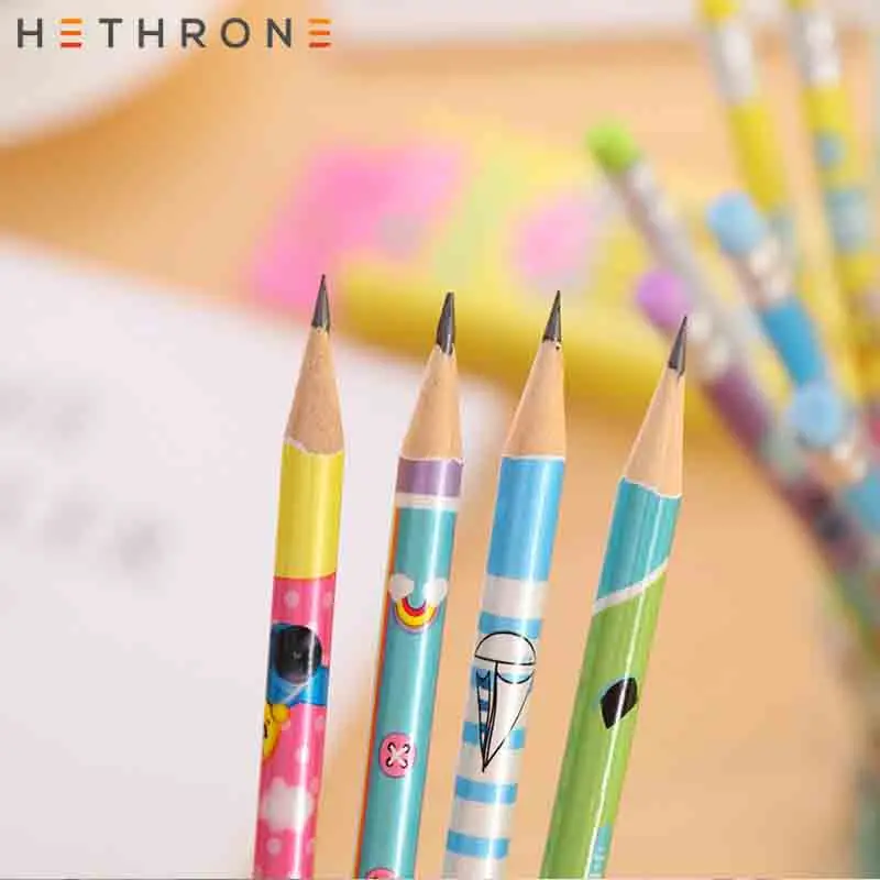 Hethrone 12 шт деревянные карандаши для животных школьников карандаш письма и