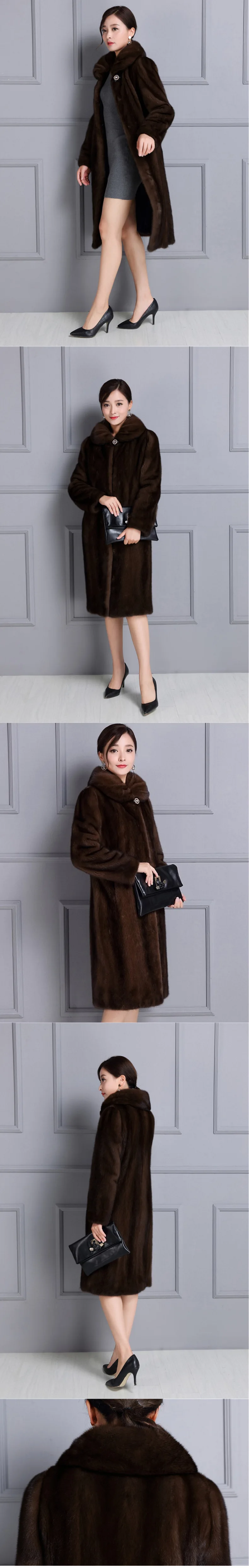 Women Long Section Fake Mink Fur Jackets Winter Autumn Casual Man-Made Fur Coats Large Size Female Immitation Fur Outwears J2420