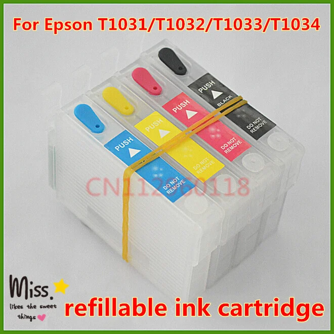 T1031 t1034 многоразовый картридж для Epson Stylus T40W TX600FW TX550W TX610 картриджи принтера с чипом