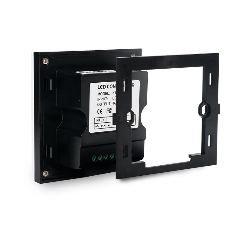 DC12-24V 4Ax3CH настенный стеклянный поворотный панель светодиодный диммер затемняющий ШИМ-контроллер для светодиодной ленты светильник