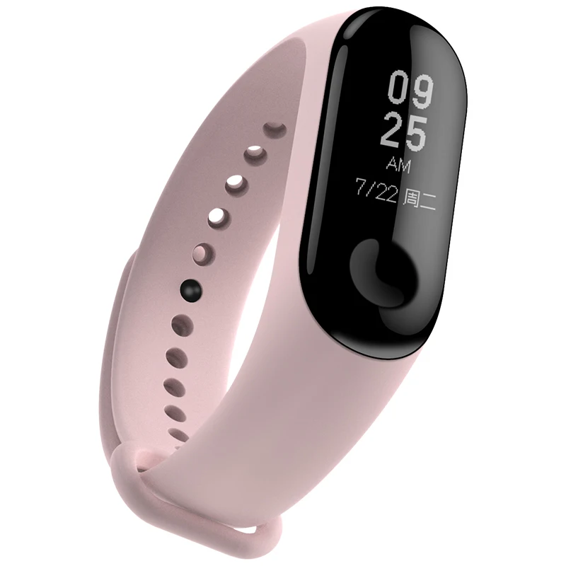 Оригинальный ремешок Xiaomi Mi Band 3 4 из ТПУ черный синий оранжевый розовый винно