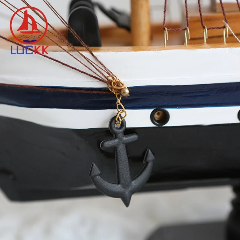 Деревянная модель корабля ручной работы LUCKK 50 см фигурка украшение для дома