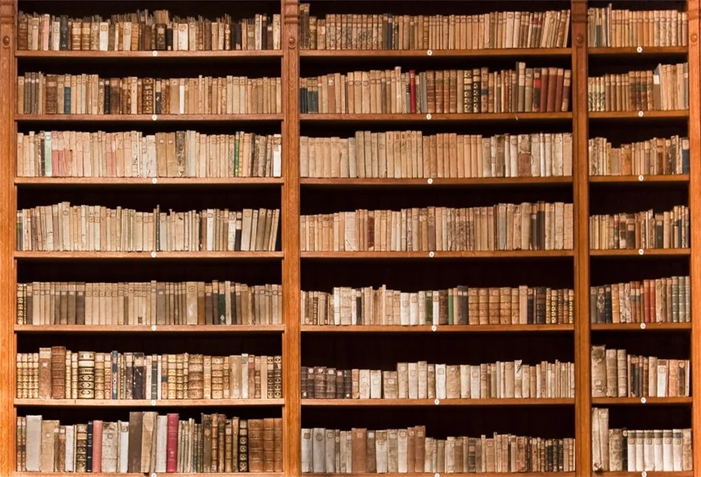 Laeacco деревянная книжная полка учебная библиотека живописный фотографический фон