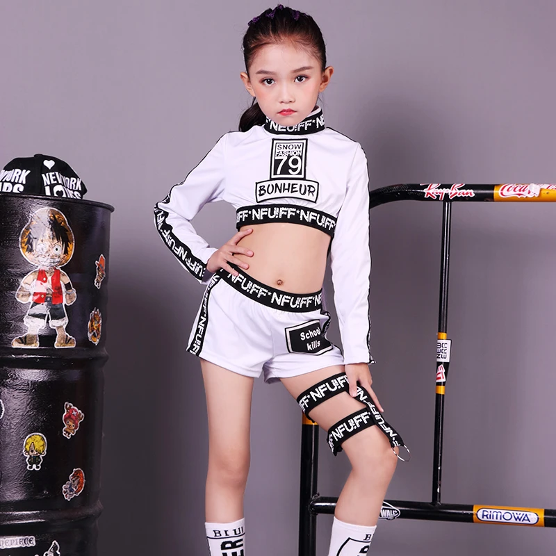 Детские джазовые танцевальные костюмы детская танцевальная одежда в стиле хип