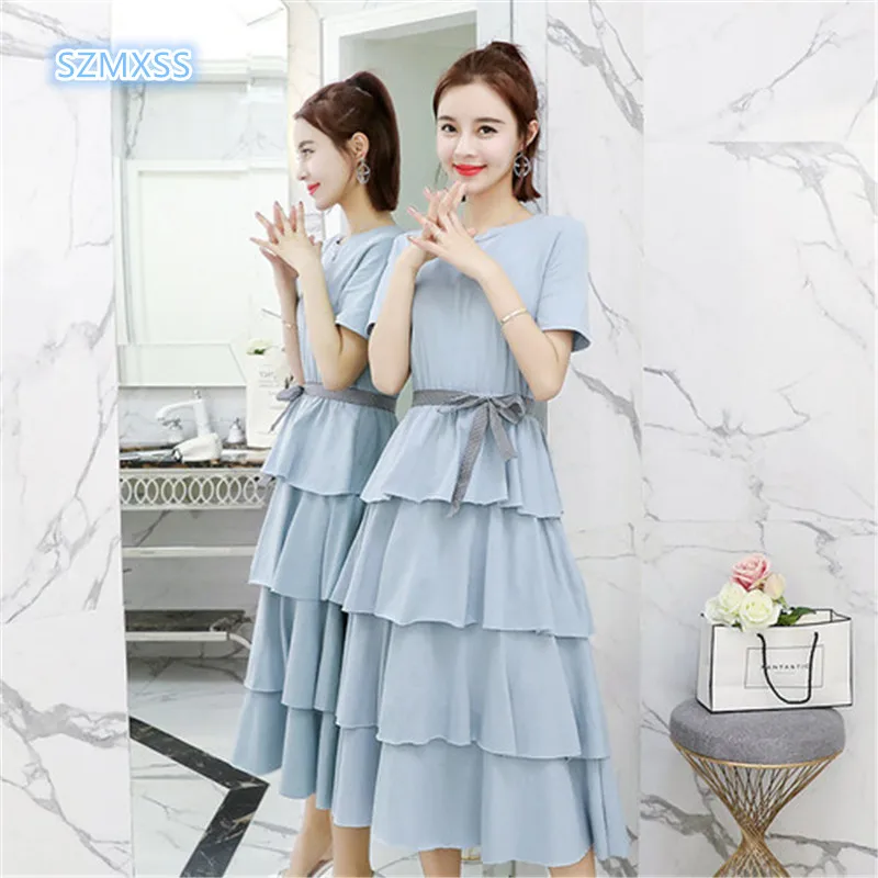 Женское платье хлопковое черное синее с коротким рукавом винтажное плюс размер