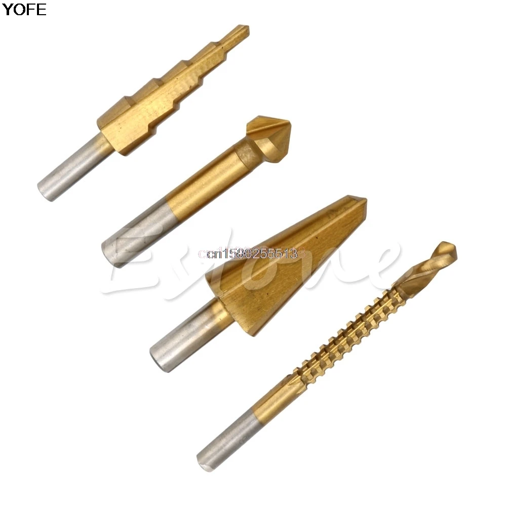 

HSS Contersink Drill/Step Drill/Tapered Cone Drill/Saw Dill 4pcs