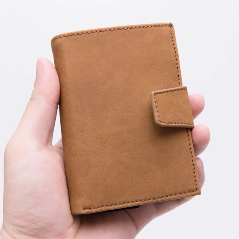 Новый Стиль RFID бумажник держатель для карт Минималистский Для мужчин кошелек