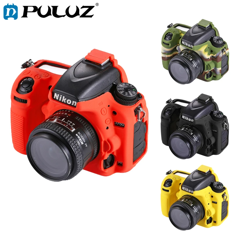 PULUZ мягкий силиконовый защитный чехол для Nikon D750 полый дизайн камеры Nickon|Чехлы