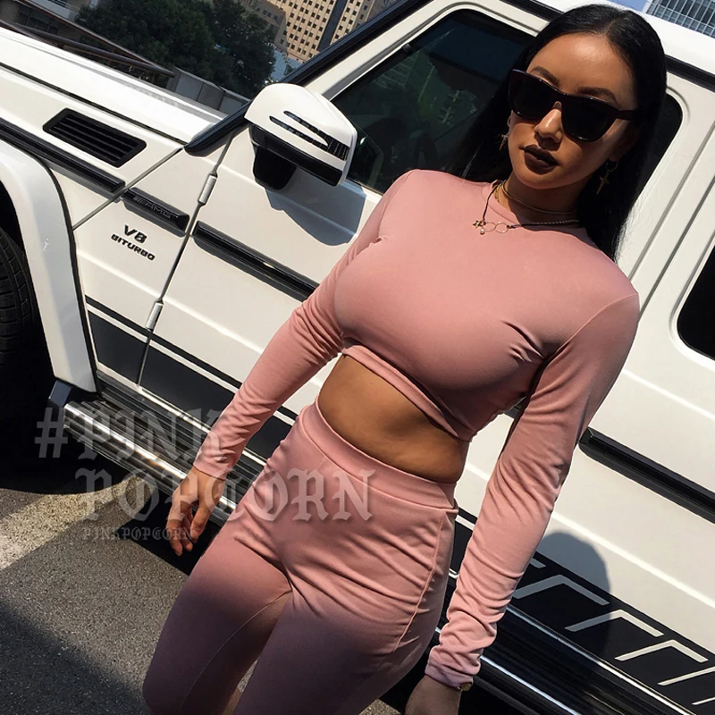 Для женщин летний комплект шорты и Топ с длинным рукавом крест Stap Bodycon бинты