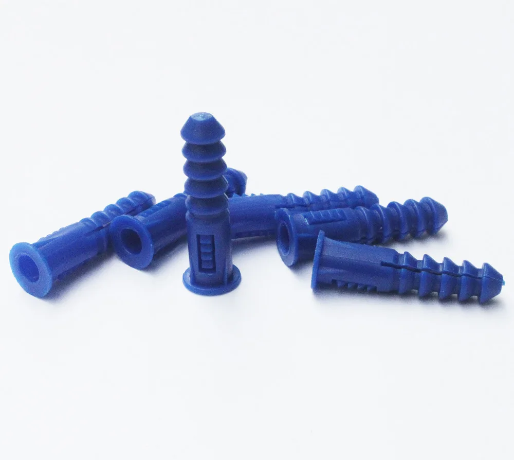 Высокое качество оптовая продажа 6 4x30 мм ребристая пластиковая анкерная стена