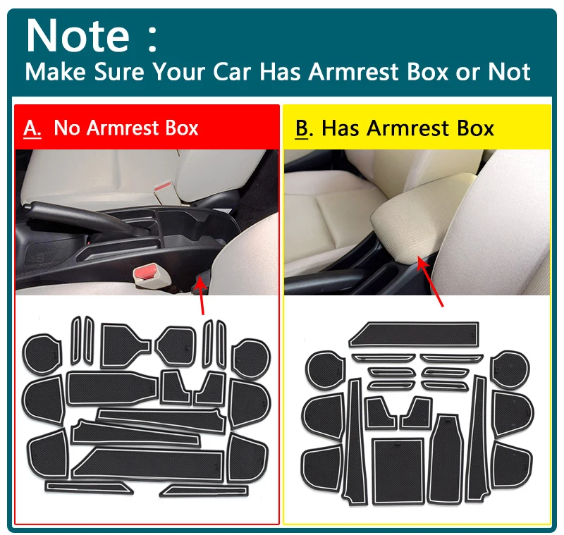 Противоскользящие коврики резиновая чашка Подушка дверь паз коврик для Honda City 2015