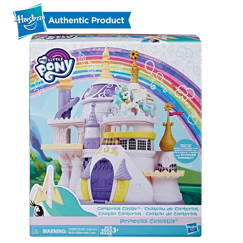 Hasbro Игрушка My Little Pony замок Кантерлот с фигуркой принцессы селестии и аксессуаром для детей в возрасте от 3 лет и старше