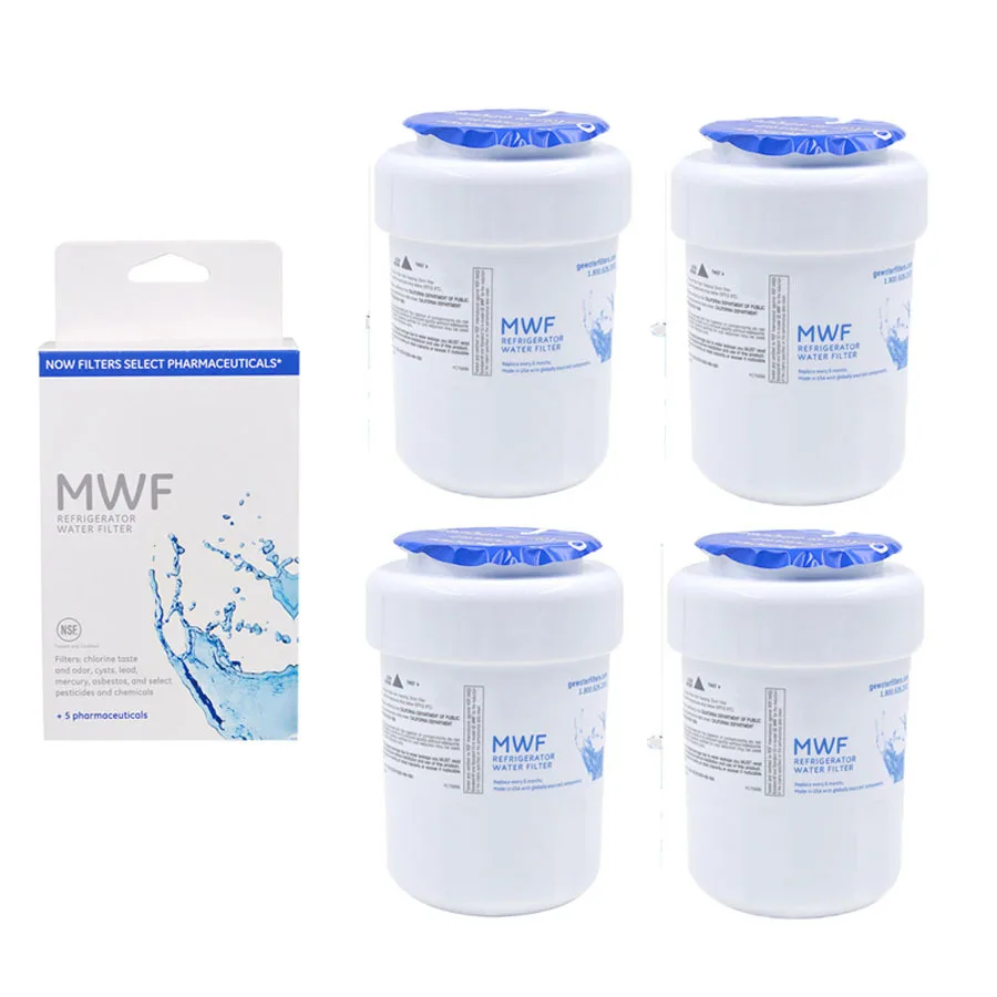 Free Shipping Premium Replacement For General Electric Mwf Smartwater Household Refrigerator Water Filters 4 Pcs/lot