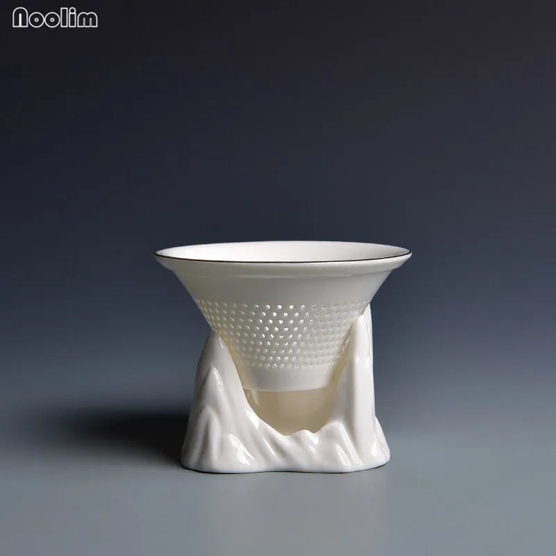 NOOLIM горная пиковая белая Нефритовая фарфоровая чайная фильтр креативный Чайный
