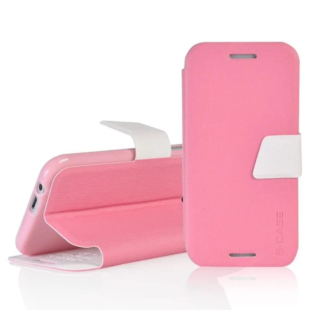 Из искусственной кожи 5.0For htc Desire 620 чехол для htc Desire 620 620 г 820 мини откидная крышка для сотового телефона чехол - Цвет: style3 Pink