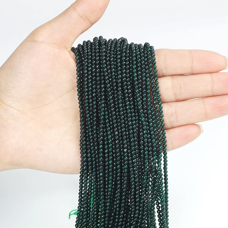 Круглые Бусины Из Нефритового кварца 2 мм Молитвенные Четки в мусульманском