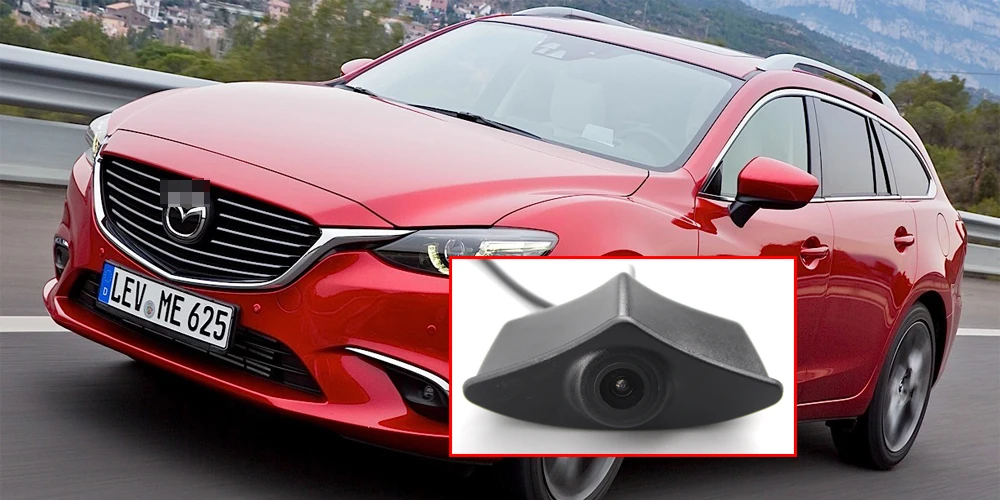 Liandlee для Mazda 6 Atenza автомобиля вид спереди Логотип Встроенная камера/прикуриватель/4," ЖК-монитор экран