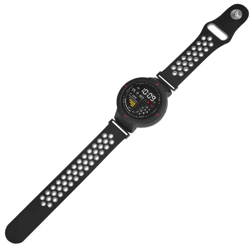 Силиконовый ремешок для смарт-часов Huami Amazfit Verge, двойной цветной ремешок для xiaomi huami amazfit 3 Verge, браслеты