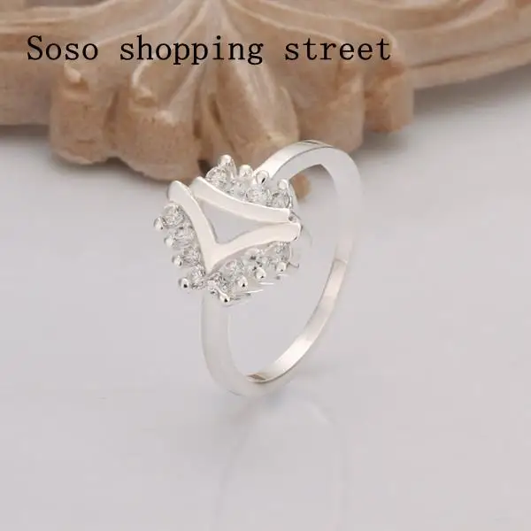 R300 Hot Sale!!Free Shipping 925 Silver Ring Fashion Sterling Jewelry Inlaid Stone Belt | Украшения и аксессуары