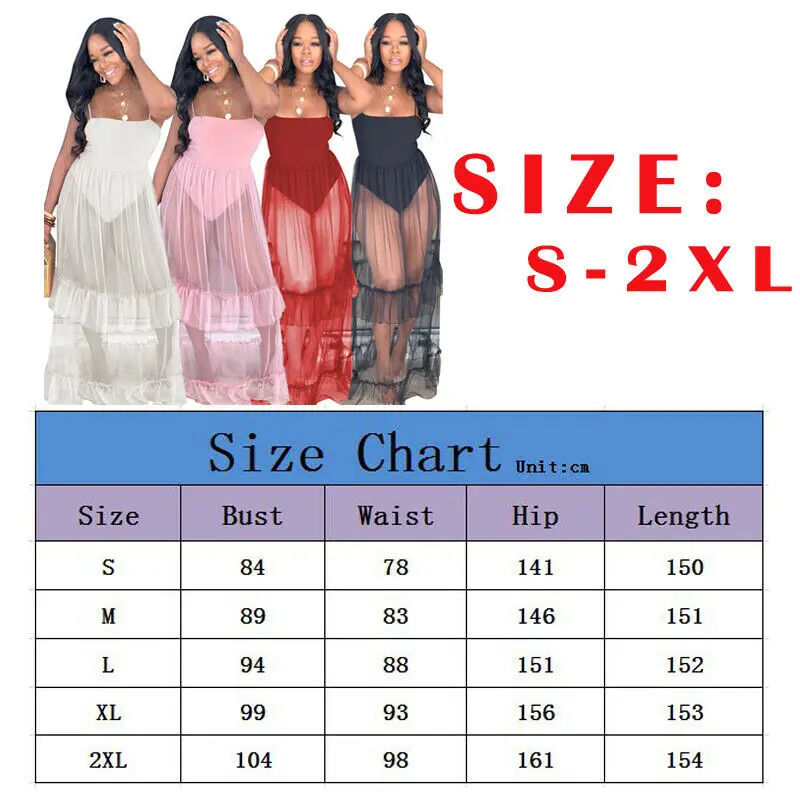 Женское прозрачное Сетчатое платье летнее кружевное длинное платье-пачка