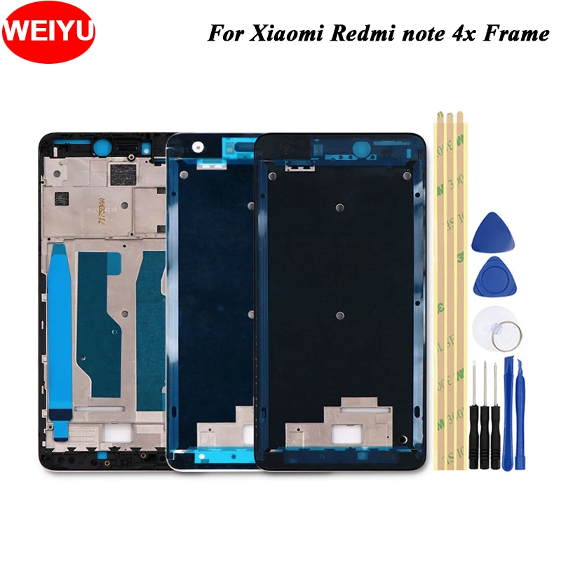 Корпус передней рамы для Xiaomi redmi note 4X/redmi 5 ЖК-рамка с поддержкой лицевой панели