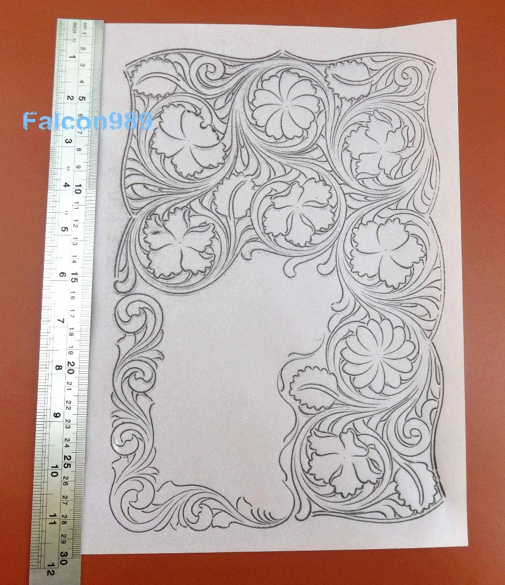 2 вида шаблон для вырезания кожи прозрачная бумага рисования набор инструментов