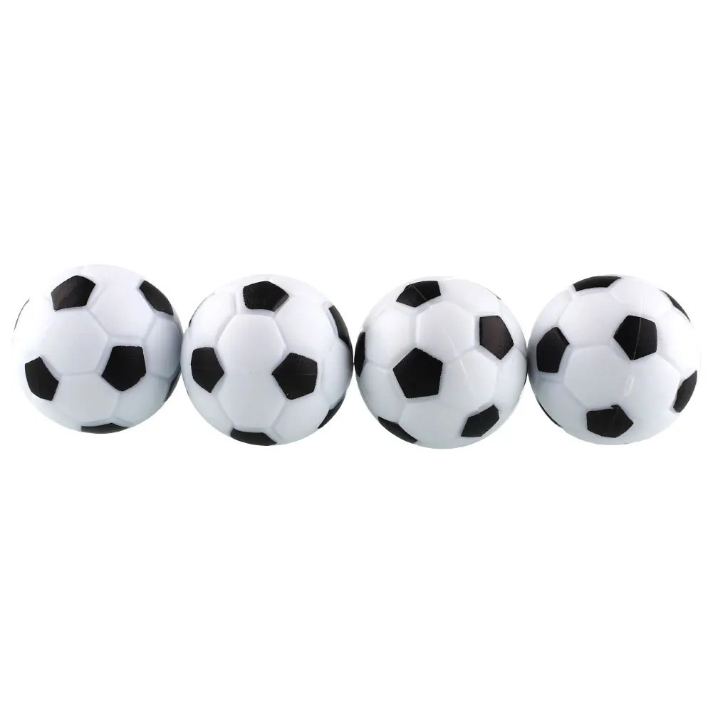 Забавный пластиковый 4 шт 32 мм Футбол футбольный мяч Fussball черный+ белый