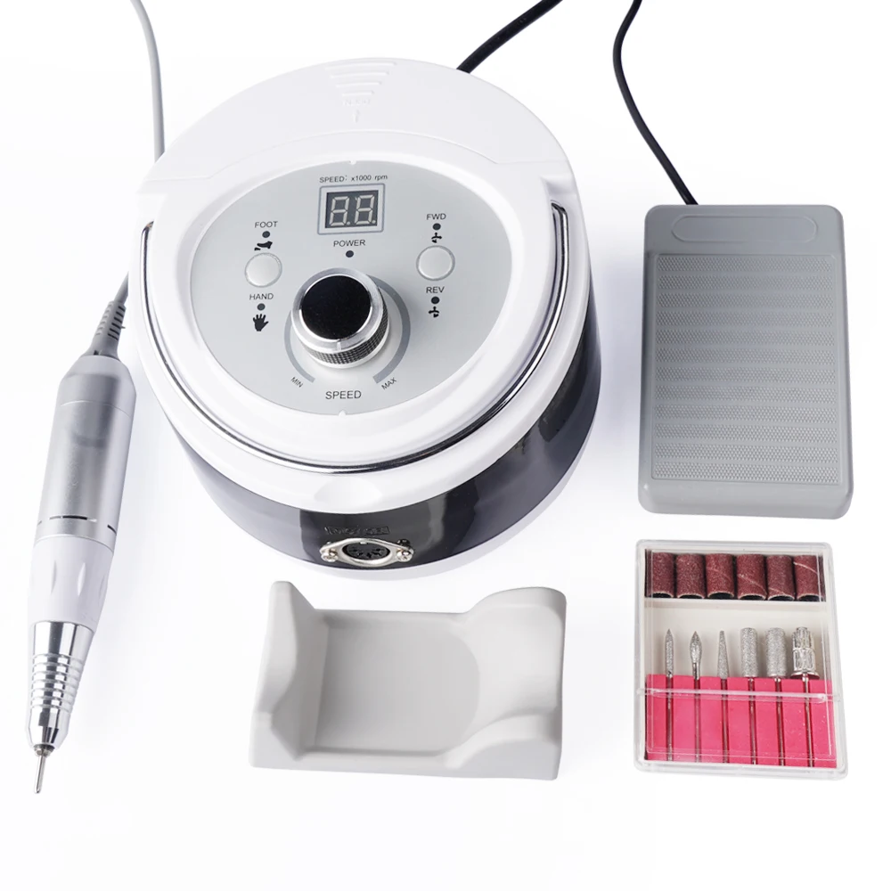 Электрическая машинка для маникюра и педикюра 35 Вт с ЖК-дисплеем 30000 об/мин |